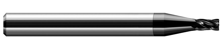 Picture of Harvey Tool 74530-C4 .500 D x .030 R CRad EM, 4 FL, Diamond End Mill Standard Flute Standard Helix Carbide Diamond Single End Ball NoseBall